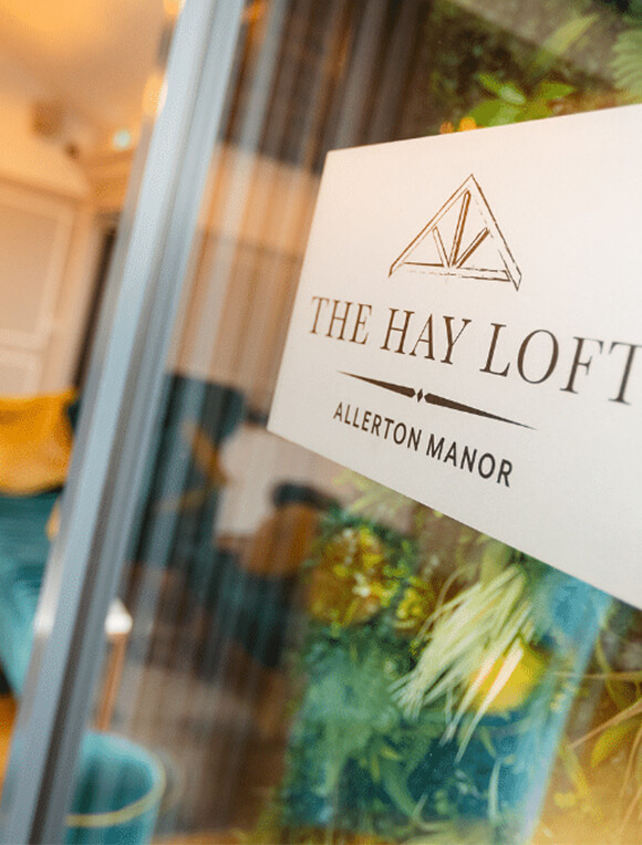 The door to The Hay Loft