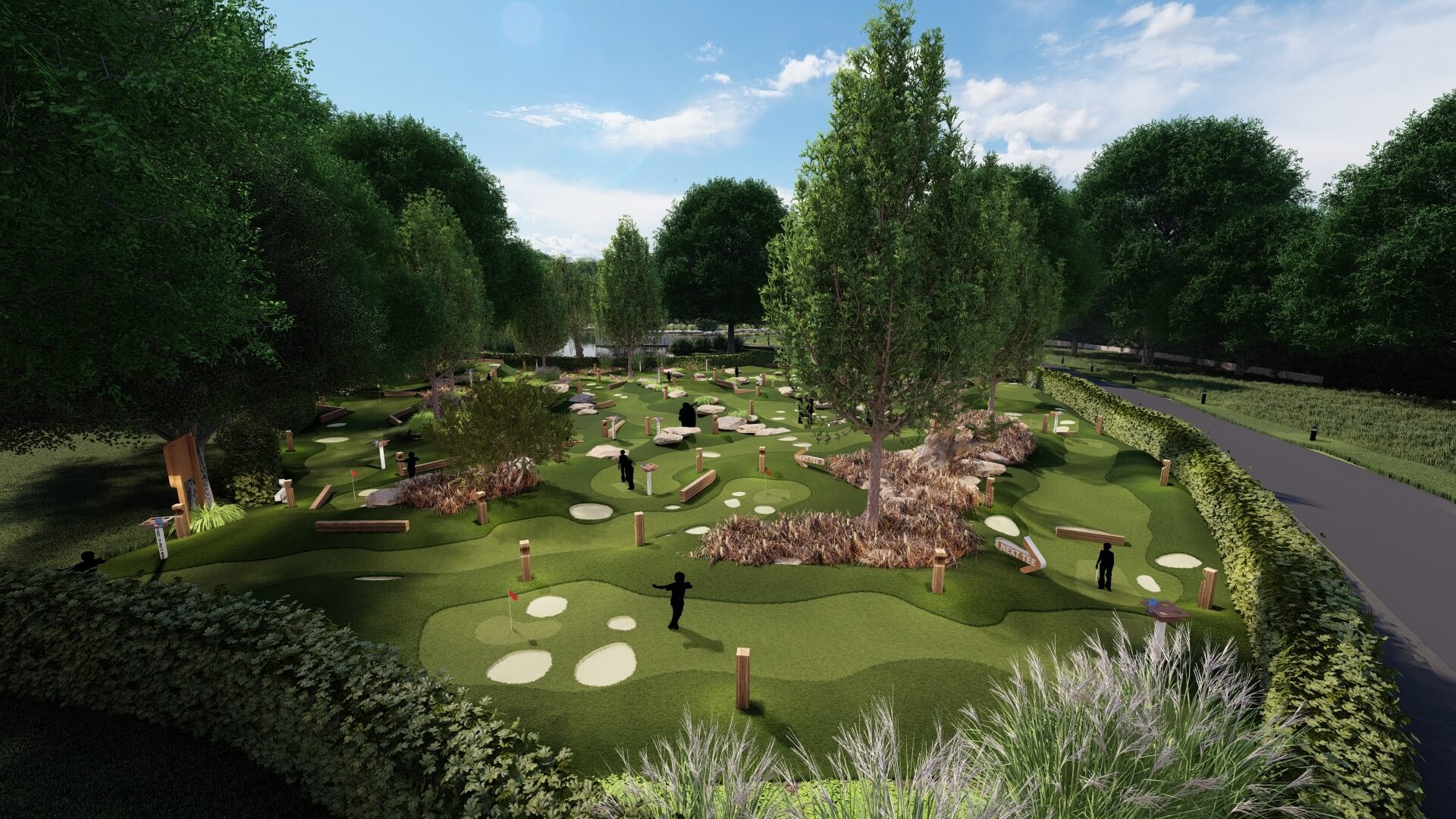 Graphic of Allerton Manor golf course renovation